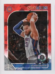 2019-20 Hoops Premium Stock Prizms Red #53 Blake Griffin (20-X317-NBAPISTONS)