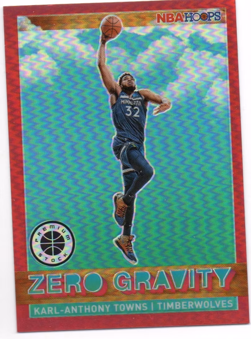 2019-20 Hoops Premium Stock Zero Gravity Red #17 Karl-Anthony Towns (50-X308-NBATIMBERWOLVES)