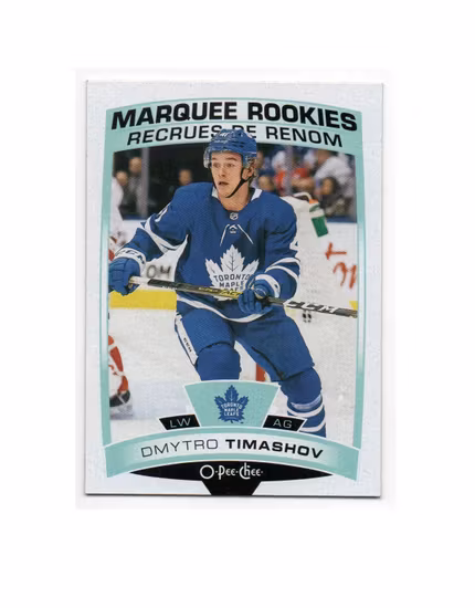 2019-20 O-Pee-Chee #628 Dmytro Timashov RC (10-X63-MAPLE LEAFS)