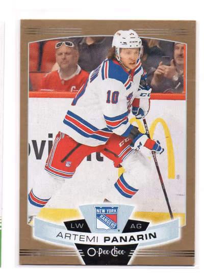 2019-20 O-Pee-Chee Gold Border #610 Artemi Panarin (20-X297-RANGERS)