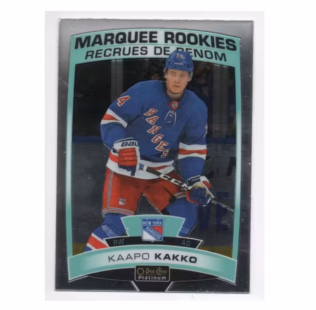 2019-20 O-Pee-Chee Platinum #199 Kaapo Kakko RC (40-X101-RANGERS)
