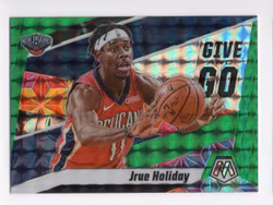 2019-20 Panini Mosaic Give and Go Mosaic Green #5 Jrue Holiday (30-X325-NBAPELICANS)