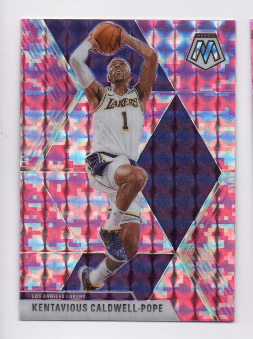 2019-20 Panini Mosaic Mosaic Pink Camo #48 Kentavious Caldwell-Pope (15-X317-NBALAKERS)
