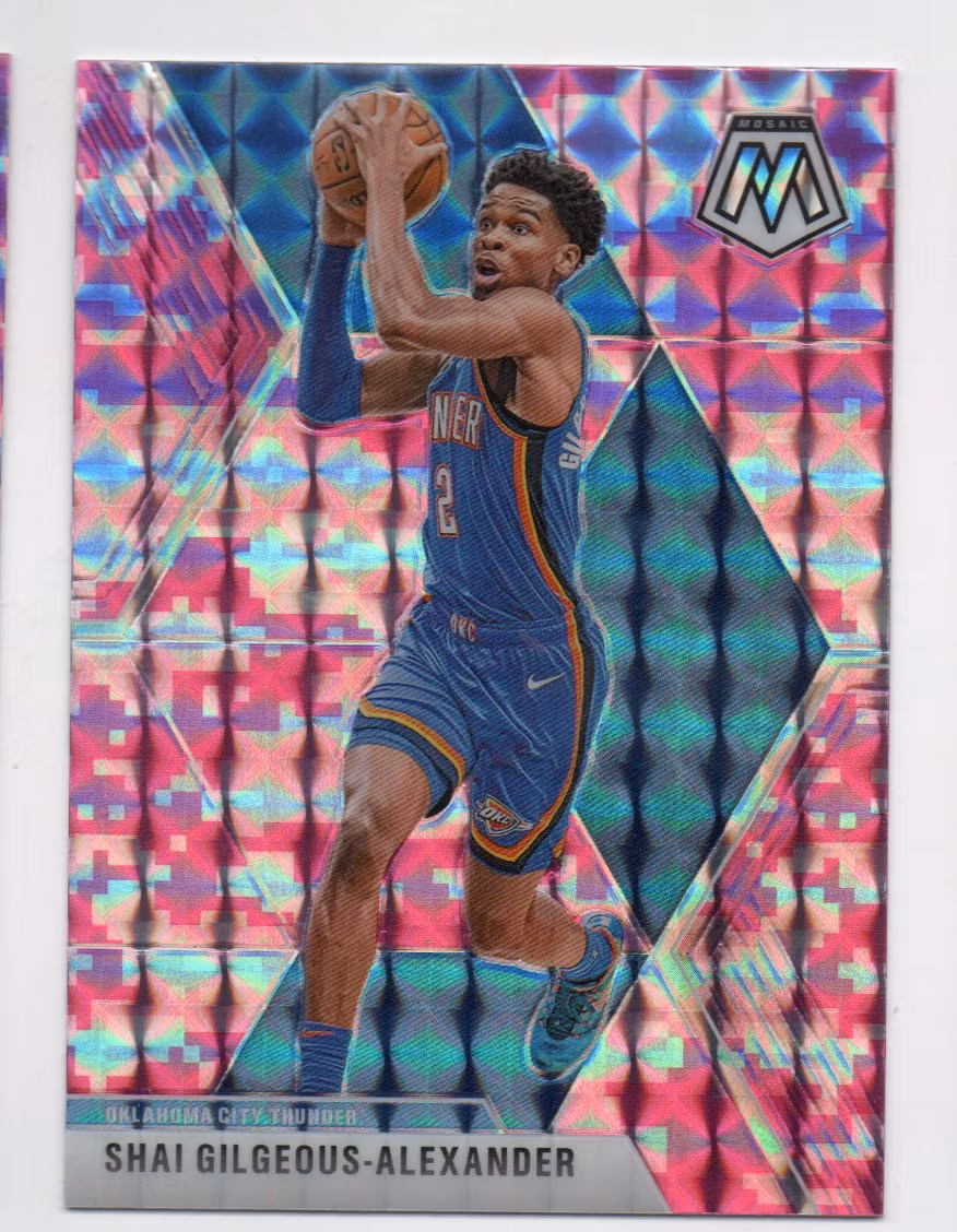 2019-20 Panini Mosaic Mosaic Pink Camo #133 Shai Gilgeous-Alexander (40-X317-NBATHUNDER)