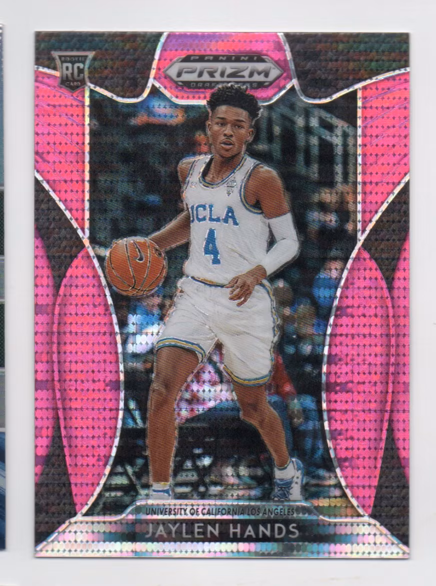 2019-20 Panini Prizm Draft Picks Prizms Pink Pulsar #58 Jaylen Hands (30-X326-NBACLIPPERS)