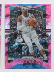 2019-20 Panini Prizm Prizms Pink Ice #45 Tobias Harris (20-X317-NBA76ERS)