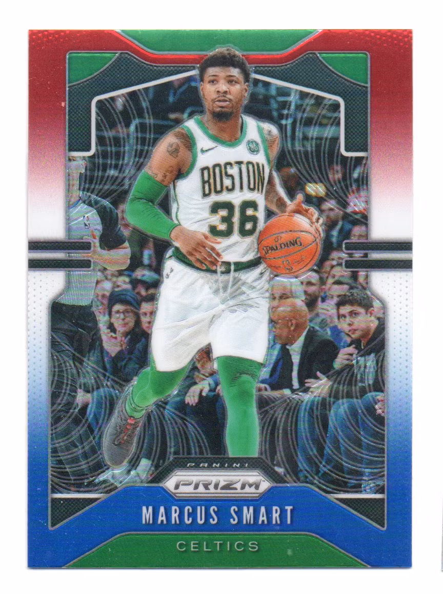 2019-20 Panini Prizm Prizms Red White and Blue #41 Marcus Smart (15-X308-NBACELTICS)