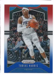2019-20 Panini Prizm Prizms Red White and Blue #45 Tobias Harris (15-X321-NBA76ERS)