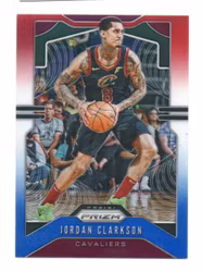 2019-20 Panini Prizm Prizms Red White and Blue #69 Jordan Clarkson (20-X325-NBACAVALIERS)