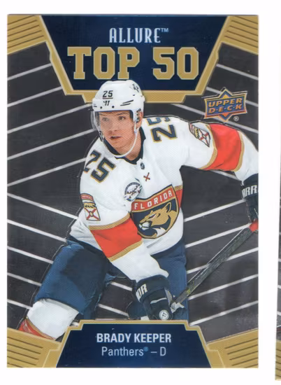 2019-20 Upper Deck Allure Top 50 #T5017 Brady Keeper (10-X331-NHLPANTHERS)