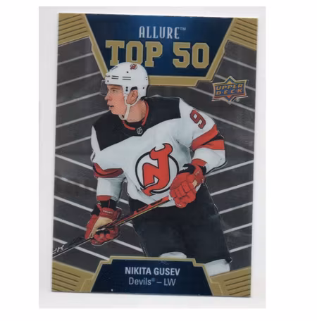 2019-20 Upper Deck Allure Top 50 #T5020 Nikita Gusev (15-X143-DEVILS)