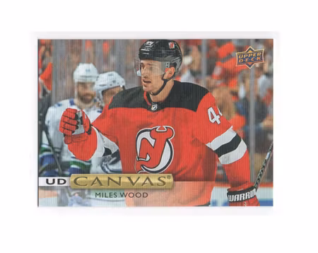 2019-20 Upper Deck Canvas #C38 Miles Wood (10-X196-DEVILS)