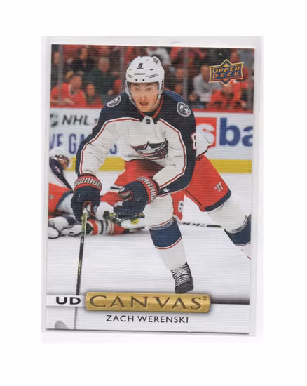 2019-20 Upper Deck Canvas #C153 Zach Werenski (10-X205-BLUEJACKETS)