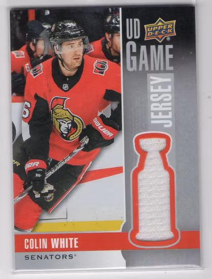 2019-20 Upper Deck Game Jerseys #GJCW Colin White E (25-X330-SENATORS)