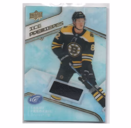2019-20 Upper Deck Ice Ice Premieres Jerseys #IPJTF Trent Frederic (25-X142-BRUINS)