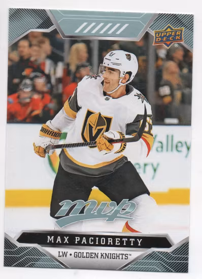 2019-20 Upper Deck MVP #211 Max Pacioretty SP (10-X130-GOLDENKNIGHTS)