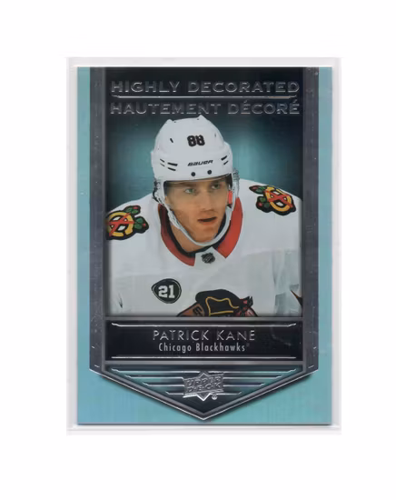 2019-20 Upper Deck Tim Hortons Highly Decorated #HD2 Patrick Kane (20-X52-BLACKHAWKS)