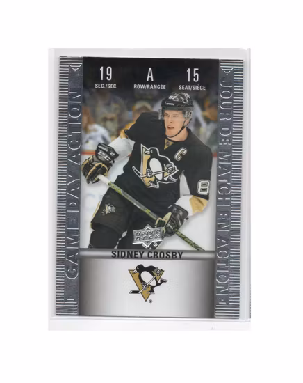 2019-20 Upper Deck Tim Hortons Historic Game Day Action #HGD15 Sidney Crosby (40-X63-PENGUINS)