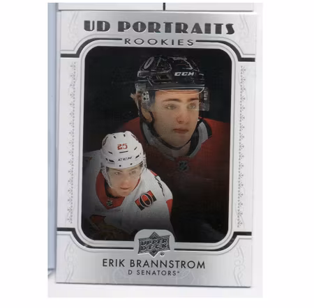 2019-20 Upper Deck UD Portraits #P47 Erik Brannstrom (10-X130-SENATORS)