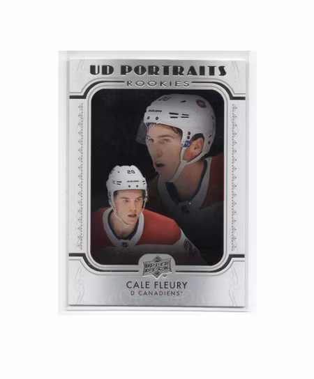2019-20 Upper Deck UD Portraits #P90 Cale Fleury (12-X186-CANADIENS)