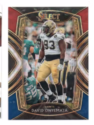 2020 Select Prizm Tri Color #299 David Onyemata (40-X300-NFLSAINTS)