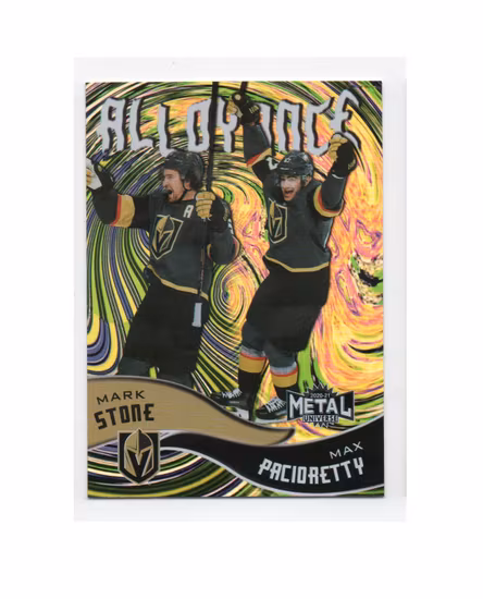 2020-21 Metal Universe Alloyance #AL11 Max Pacioretty Mark Stone (30-X238-GOLDENKNIGHTS)