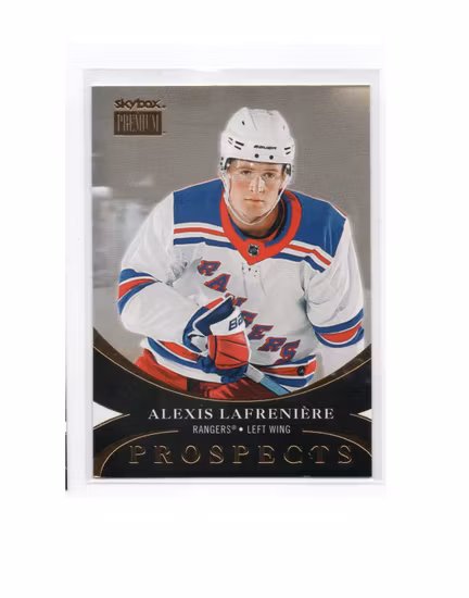2020-21 Metal Universe Skybox Premium Prospects #PP1 Alexis Lafreniere (150-X238-RANGERS)