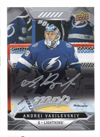 2019-20 Upper Deck MVP Silver Script #10 Andrei Vasilevskiy (15-X334-LIGHTNING)