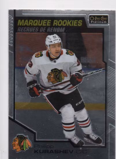 2020-21 O-Pee-Chee Platinum #164 Philipp Kurashev RC (15-X302-BLACKHAWKS)