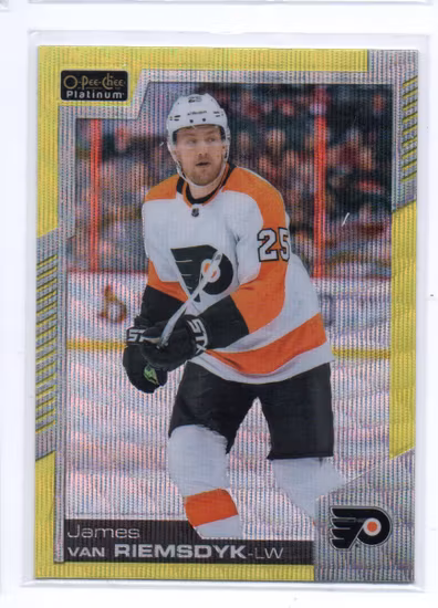 2020-21 O-Pee-Chee Platinum Neon Yellow Surge #88 James van Riemsdyk (12-X320-FLYERS)