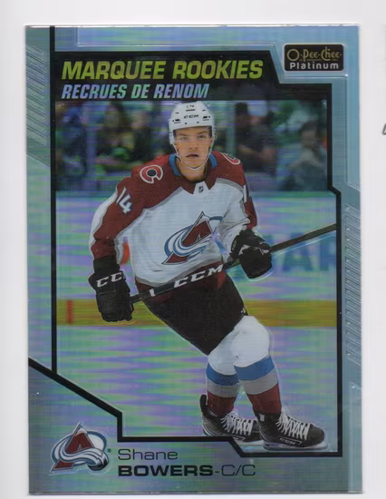 2020-21 O-Pee-Chee Platinum Rainbow #166 Shane Bowers (20-X301-AVALANCHE)