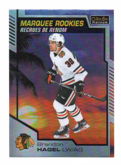 2020-21 O-Pee-Chee Platinum Sunset #183 Brandon Hagel (20-X302-BLACKHAWKS)