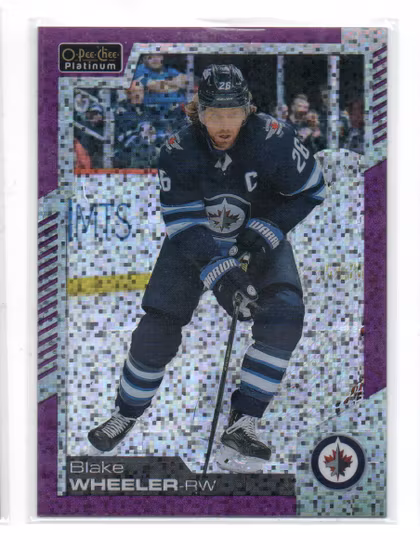 2020-21 O-Pee-Chee Platinum Violet Pixels #80 Blake Wheeler (12-X320-NHLJETS)