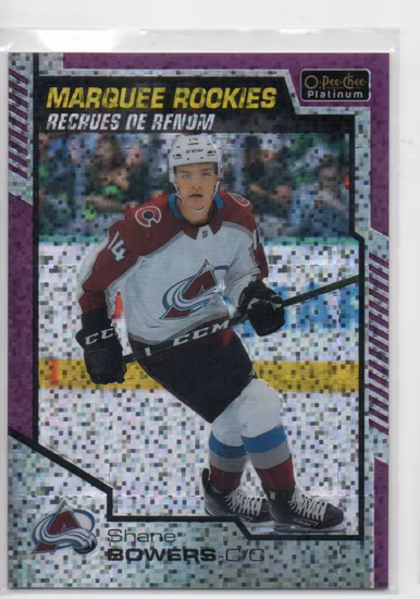 2020-21 O-Pee-Chee Platinum Violet Pixels #166 Shane Bowers (40-X320-AVALANCHE)