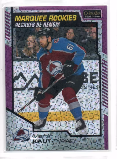 2020-21 O-Pee-Chee Platinum Violet Pixels #169 Martin Kaut (25-X320-AVALANCHE)