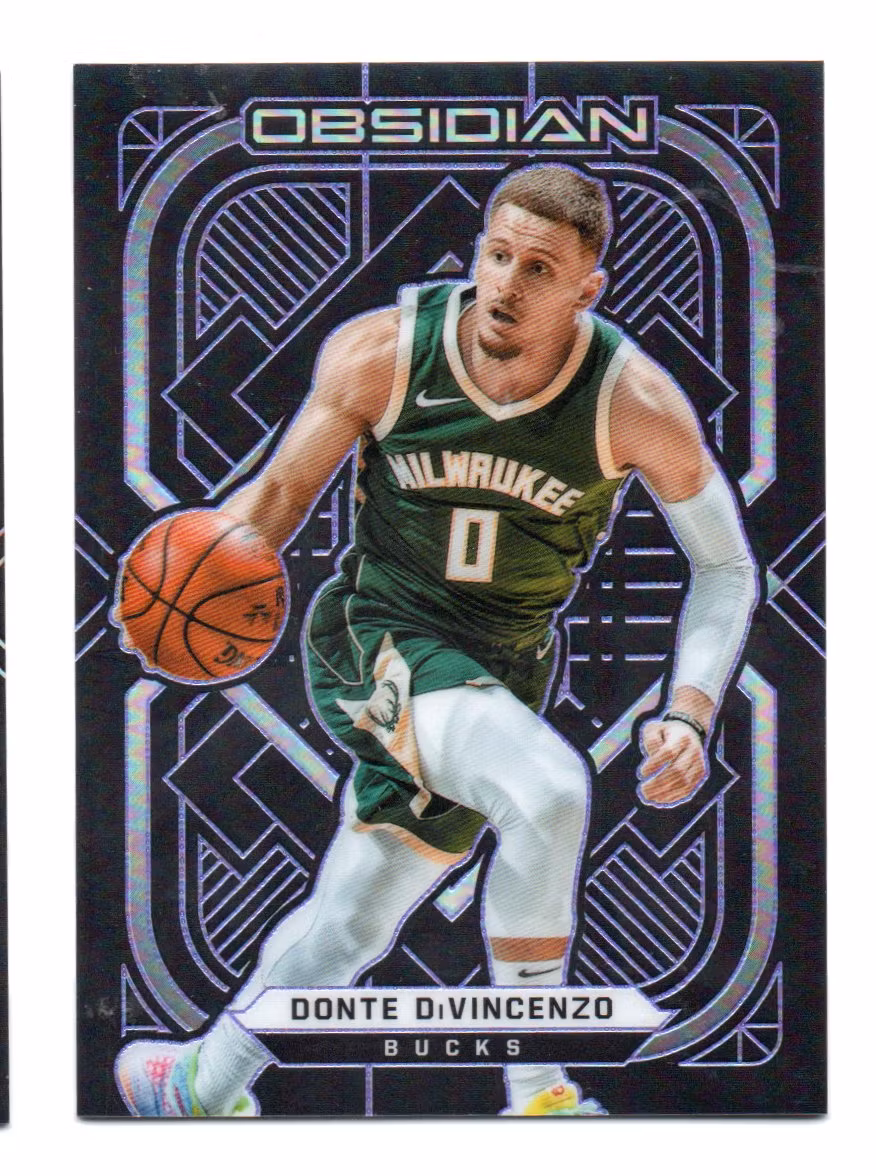 2020-21 Panini Obsidian Electric Etch Purple #123 Donte DiVincenzo (30-X342-NBABUCKS)