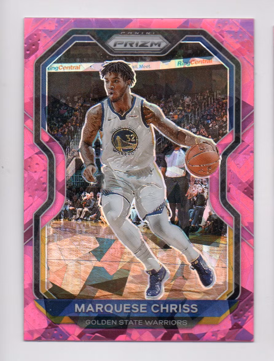2020-21 Panini Prizm Prizms Pink Ice #177 Marquese Chriss (15-X319-NBAWARRIORS)