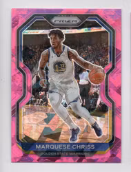 2020-21 Panini Prizm Prizms Pink Ice #177 Marquese Chriss (15-X319-NBAWARRIORS)