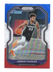 2020-21 Panini Prizm Prizms Red White and Blue #220 Jabari Parker (15-X322-NBAKINGS)