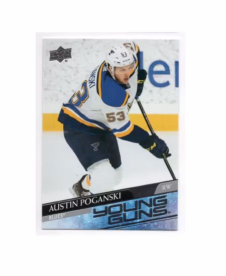 2020-21 Upper Deck #460 Austin Poganski YG RC (25-X210-BLUES)
