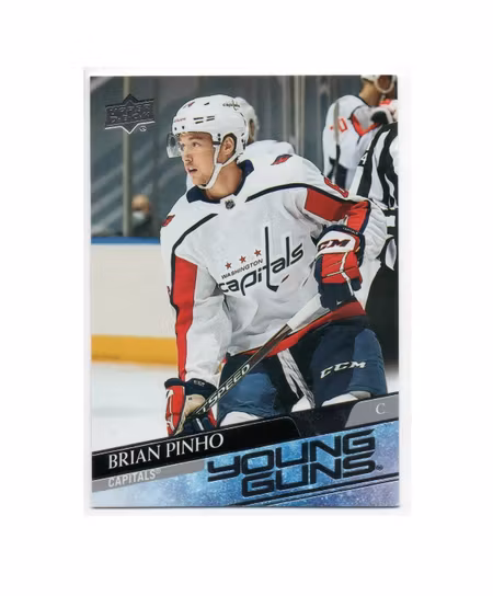 2020-21 Upper Deck #475 Brian Pinho YG RC (25-X210-CAPITALS)