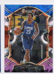 2020-21 Select Prizms Blue White Purple Ice #3 Lou Williams (20-X342-NBAHAWKS)