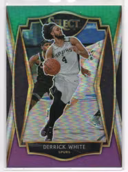 2020-21 Select Prizms Green White Purple #141 Derrick White (12-X235-NBASPURS)