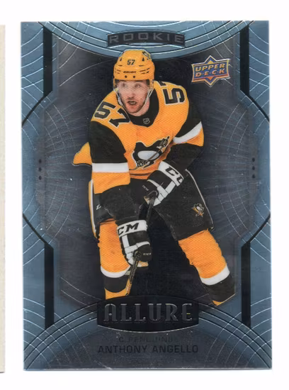 2020-21 Upper Deck Allure #101 Anthony Angello SP RC (10-X290-PENGUINS)