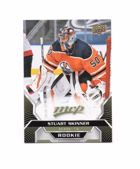 2020-21 Upper Deck MVP #279 Stuart Skinner RC (25-X261-OILERS)