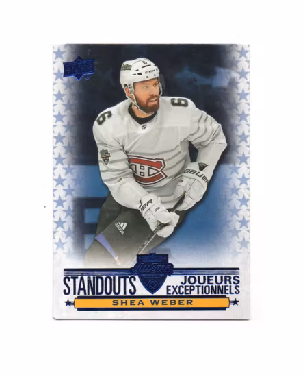 2020-21 Upper Deck Tim Hortons All Star Standouts #AS3 Shea Weber (10-X283-CANADIENS)