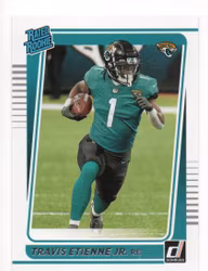 2021 Donruss #258 Travis Etienne Jr. RR RC (15-X301-NFLJAGUARS)