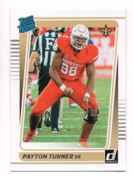 2021 Donruss #342 Payton Turner RR RC (10-X301-NFLSAINTS)