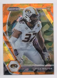 2021 Panini Prizm Draft Picks Prizms Gold Ice #148 Nick Bolton (40-X300-NFLCHIEFS)