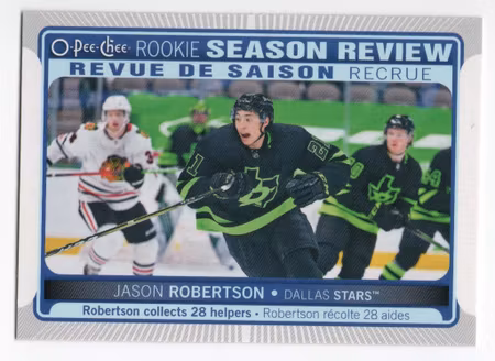 2021-22 O-Pee-Chee #545 Jason Robertson (10-X307-NHLSTARS)